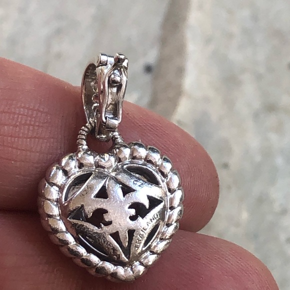 Judith Ripka Citrine & Diamonique CZ Heart Pendant Enhancer - Picture 3 of 8